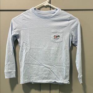 Vineyard Vines Light Blue Kids Long Sleeve Hockey Shirt